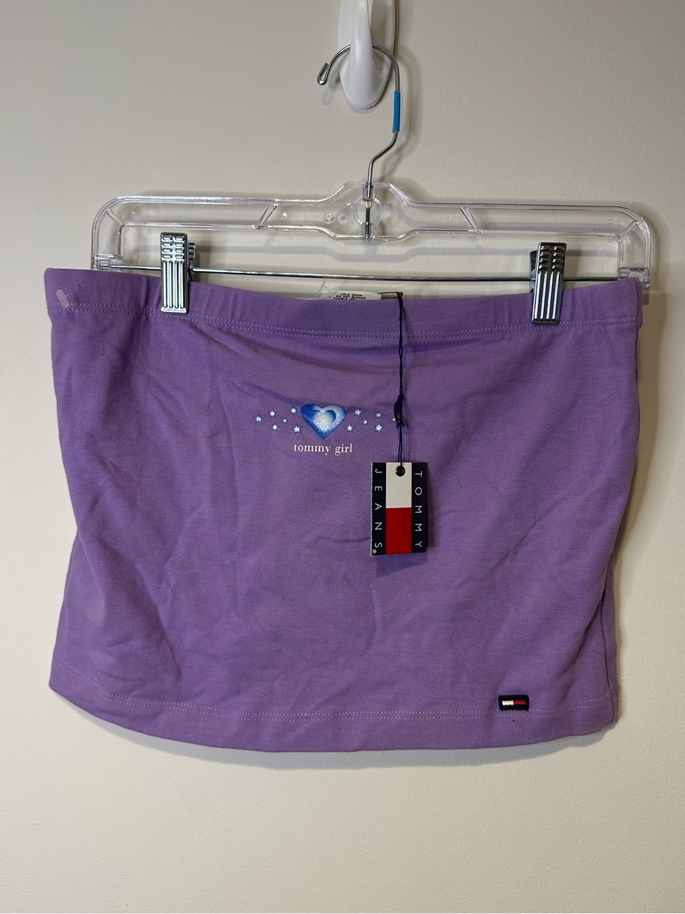 NWT tommy jeans tommy girl cropped tube top size large y2k